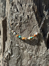 Load image into Gallery viewer, Spiny Oyster Turquoise Beaded Chain Necklace
