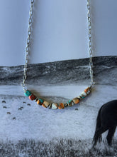 Load image into Gallery viewer, Spiny Oyster Turquoise Beaded Chain Necklace
