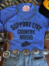 Load image into Gallery viewer, Support Live Country Music Graphic Tee
