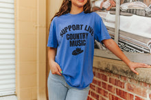 Load image into Gallery viewer, Support Live Country Music Graphic Tee
