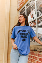 Load image into Gallery viewer, Support Live Country Music Graphic Tee
