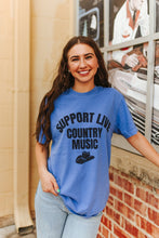 Load image into Gallery viewer, Support Live Country Music Graphic Tee
