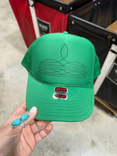 Load image into Gallery viewer, The Viral Boot Stitch Trucker Hat
