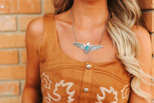 Load image into Gallery viewer, Thunderbird Turquoise Chain Necklace

