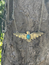 Load image into Gallery viewer, Thunderbird Turquoise Chain Necklace
