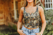 Load image into Gallery viewer, Tree Camo V-Neck Tank Top
