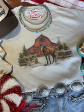 Load image into Gallery viewer, Western Winter Barn Christmas Sweatshirt
